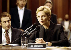 A scene from 'The Contender'