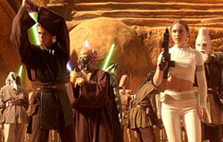 A scene from 'Star Wars: Episode II - Attack of the Clones'
