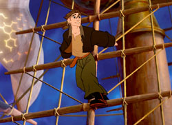 A scene from 'Treasure Planet'