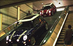 A scene from 'The Italian Job'
