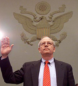 A scene from 'The Hunting of the President'