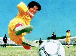 A scene from 'Shaolin Soccer'