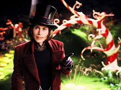 A scene from 'Charlie & the Chocolate Factory'